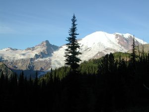 Mt Rainier looking at Winthrop Glacier