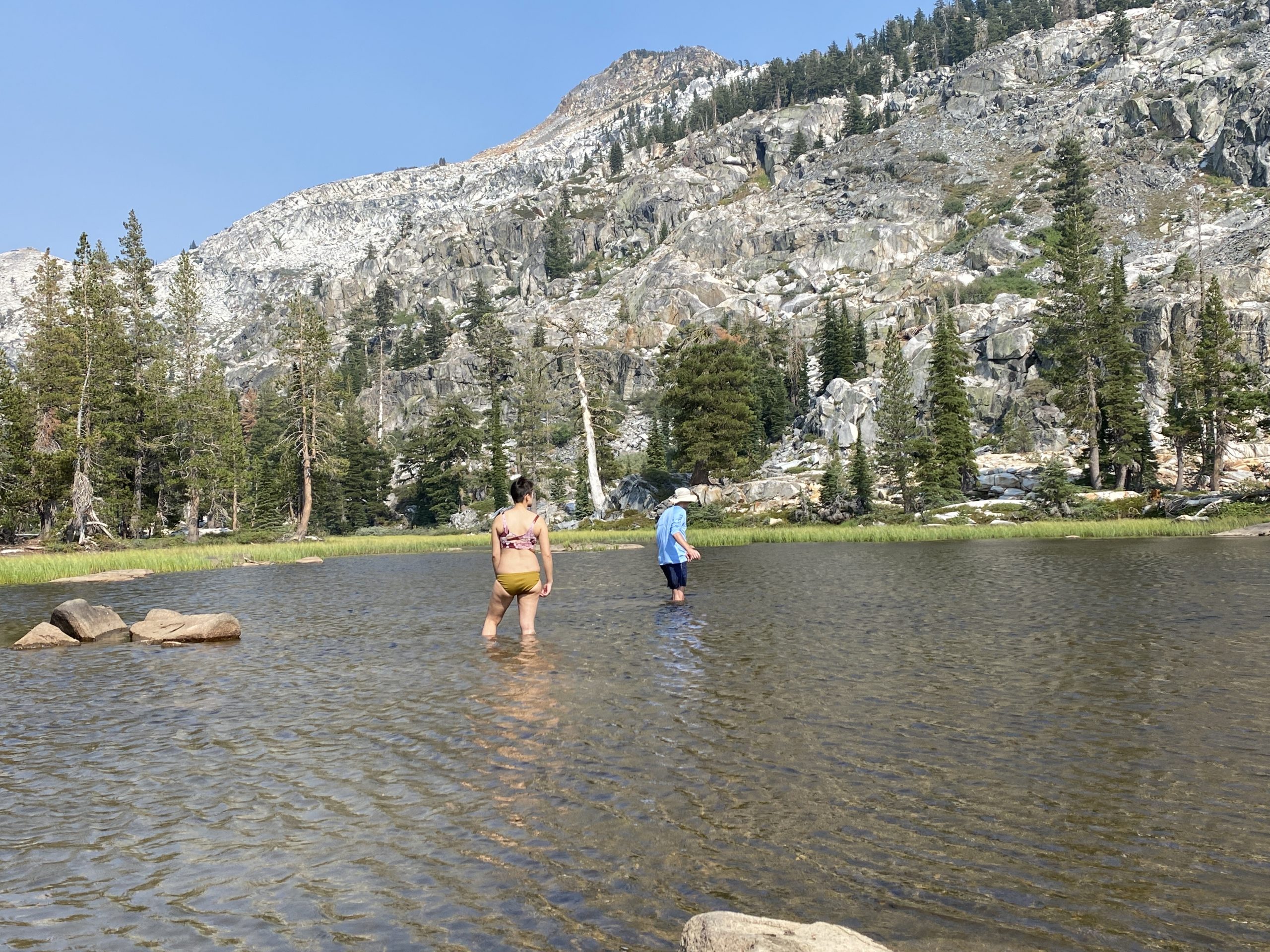 Swimming in Maude Lake All The Fishers