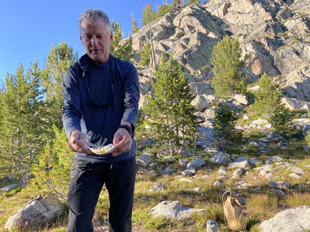 John handing out cheese